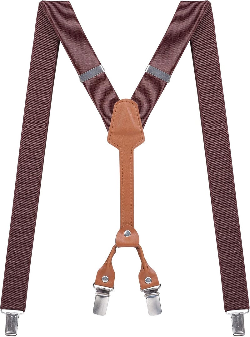 Action Ward Store Women's Suspenders - 1" Width - Y Back 4 Clip Skinny Ladies Suspenders - Image 1